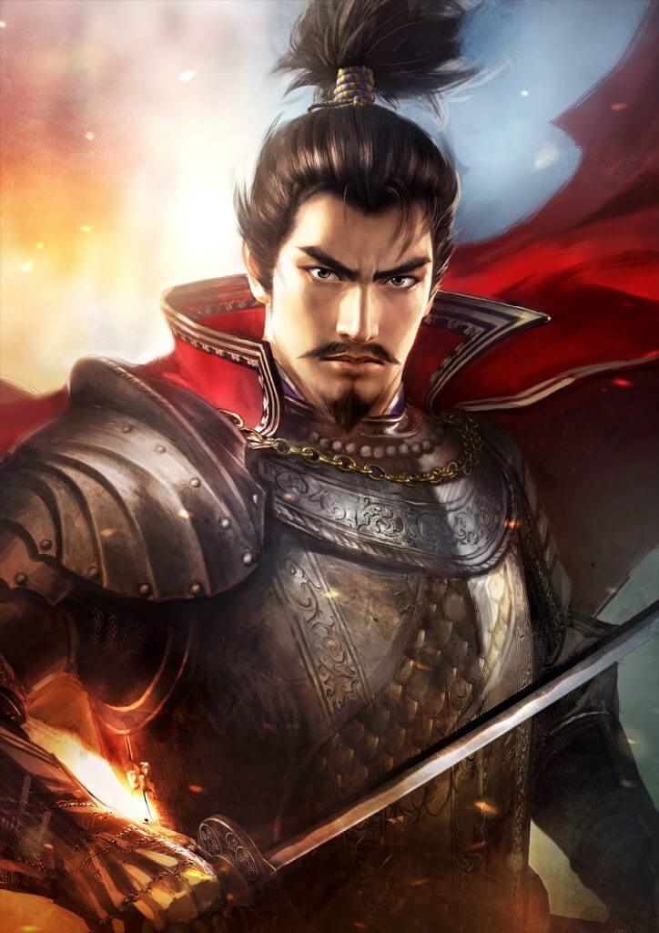 Nobunaga retratado pela série de jogos de vídeogame Nobunaga's Ambition