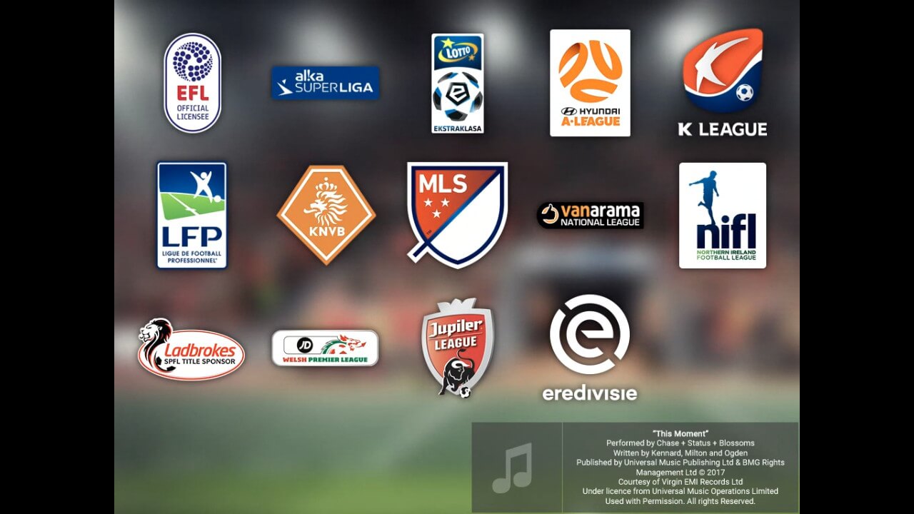 Essas são as únicas ligas licenciadas...