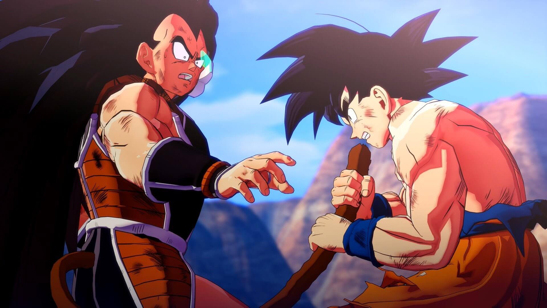 Dragon Ball Z Kakarot Novas imagens de Raditz Nappa e Vegeta Última Ficha