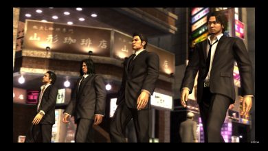 Kiryu e "the boys" prontos para assistir o filme na pré-estreia.