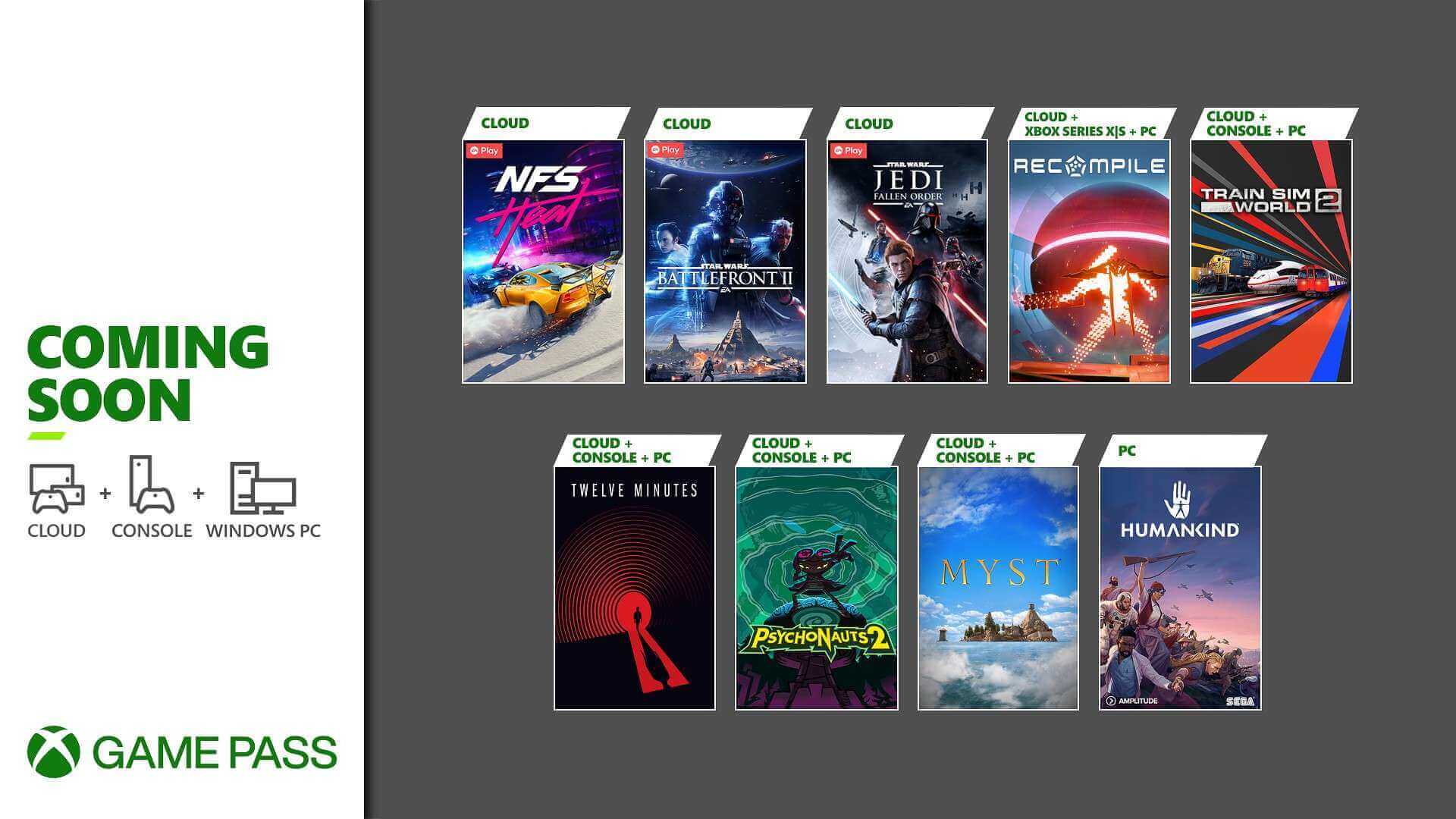 what games are coming to game pass