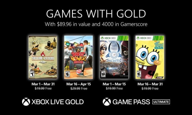 Xbox Live Gold Março
