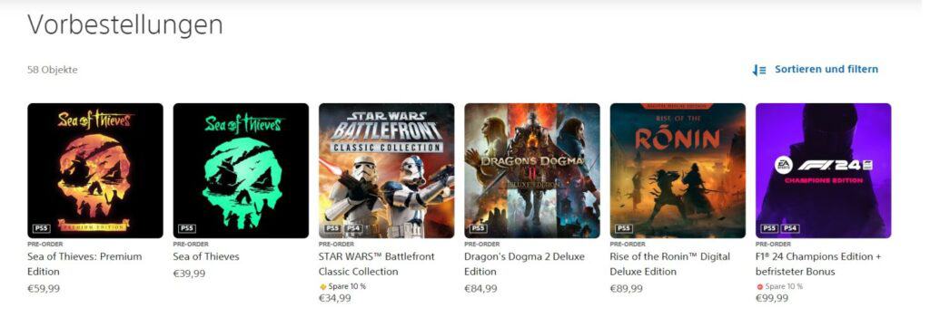 Sea of ​​​​Thieves PS5 imagem mostrando o game liderando vendas na Alemanha