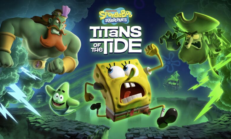 SpongeBob SquarePants - Bob esponja Titans of the Tides Keyart