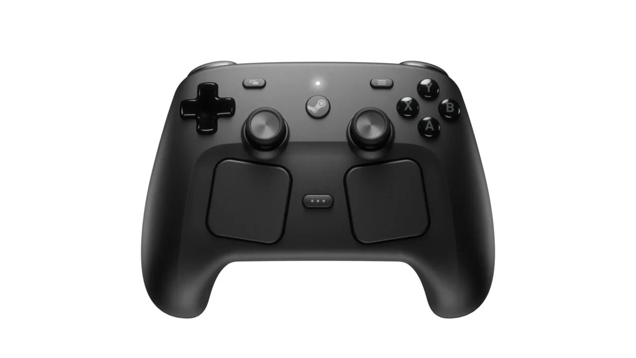 新型 Steam Controller コントローラー Valve KOMODO SteamControllerFront-scaled-1-