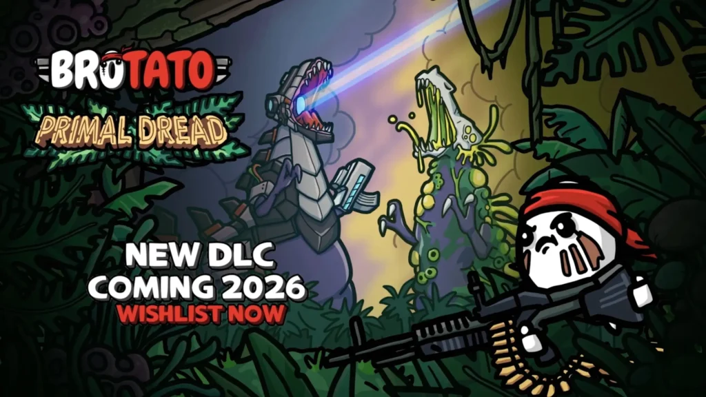 Prima R Dread Meroon Color Brotato: DLC Primal Dread é anunciada para consoles e PC