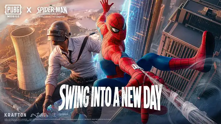 Crossover inspirado em Spider-Man: Brand New Day traz mecânicas de teia, novos trajes e mapa urbano inédito ao battle royale.