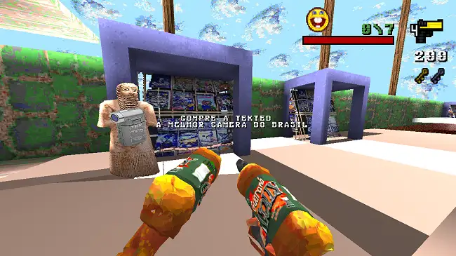 Com inspiração em mods de PS2 e engine de Quake, o título nacional chega ao Steam em setembro com 32 mapas e suporte para multiplayer.