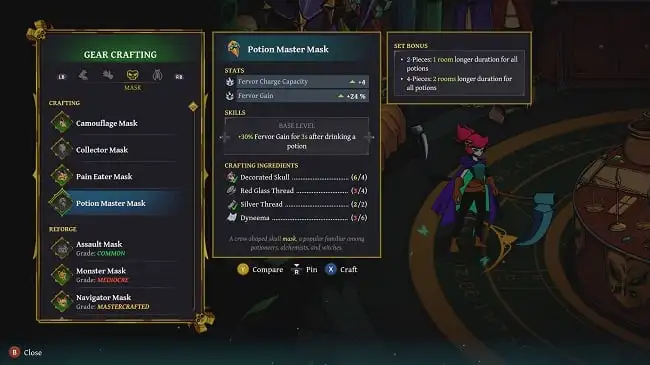Roguelike de ação com temática heavy metal coloca jogadores no papel de uma Ceifadora em arenas hexagonais.