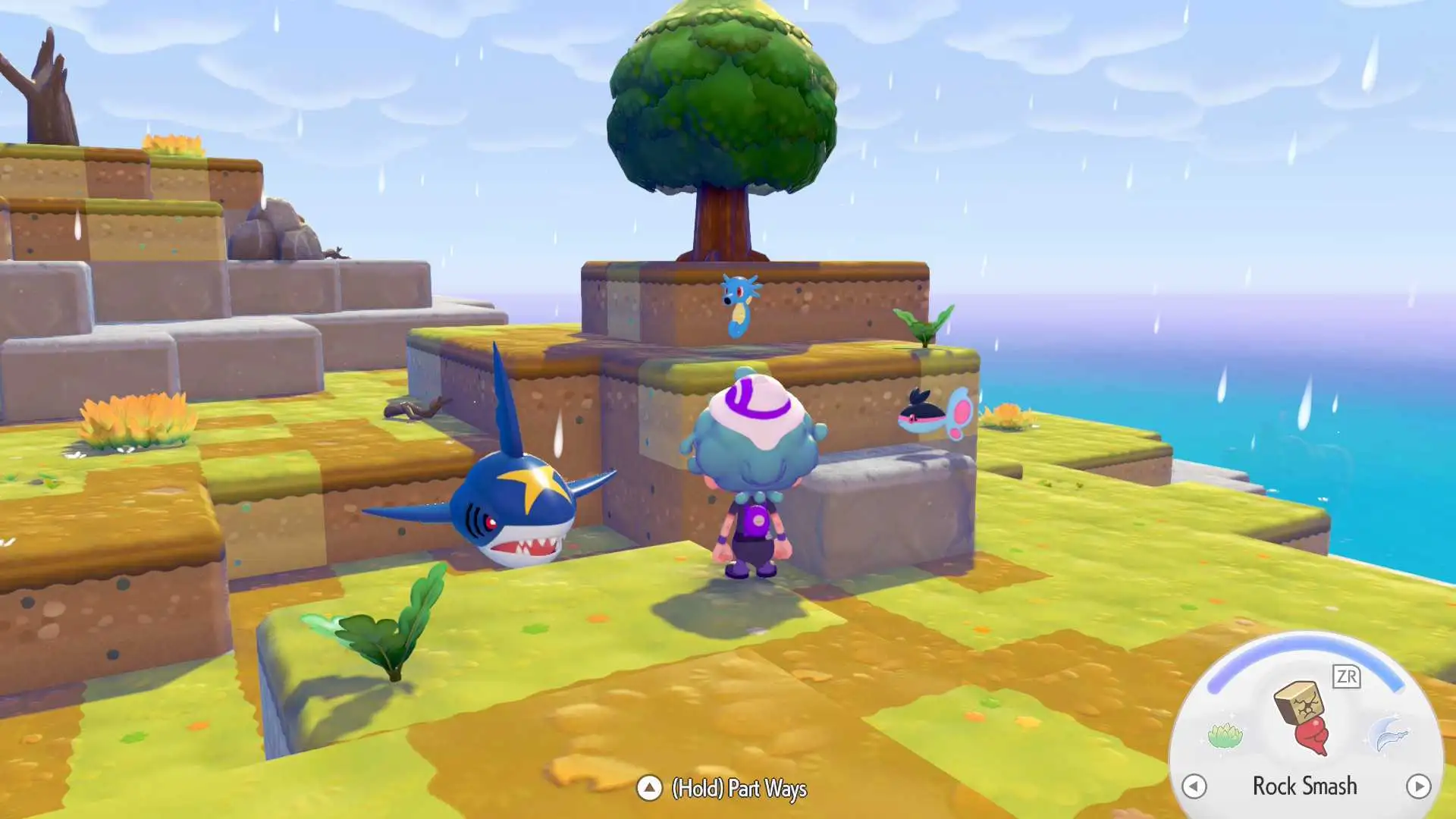 Jogadores descobrem como transformar a nova bacia submarina da DLC Bubbly Basin em terreno seco para Pokémon terrestres.