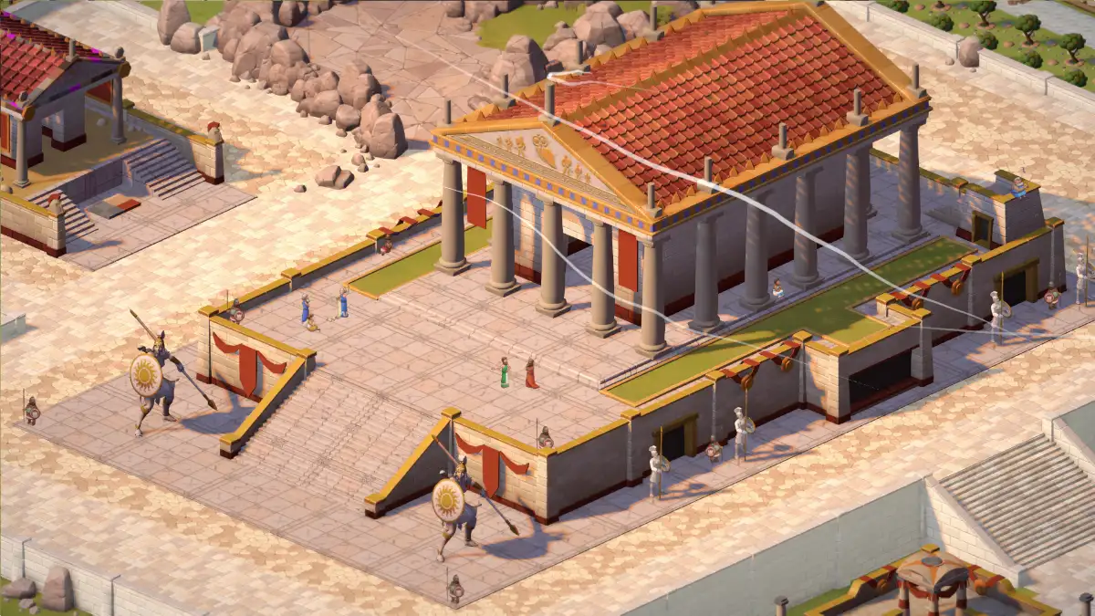 Theos: Cities of Myth traz mecânicas de gerenciamento urbano e batalhas em tempo real contra a ira divina dos deuses do Olimpo.