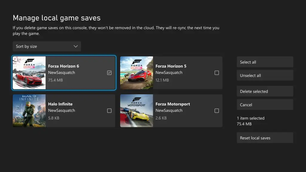 Atualização para membros Insider foca em controle da tela inicial, gerenciamento de saves locais e badges comemorativos.