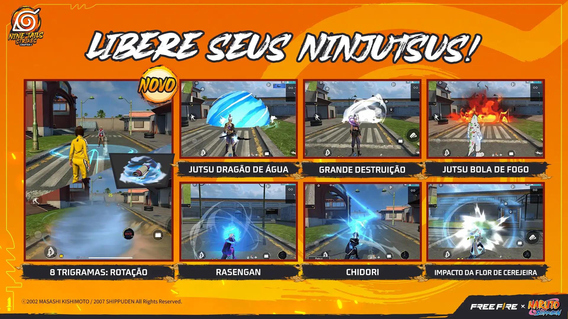 Free Fire recebe expansão de Naruto com mecânica inédita e estreia de personagem