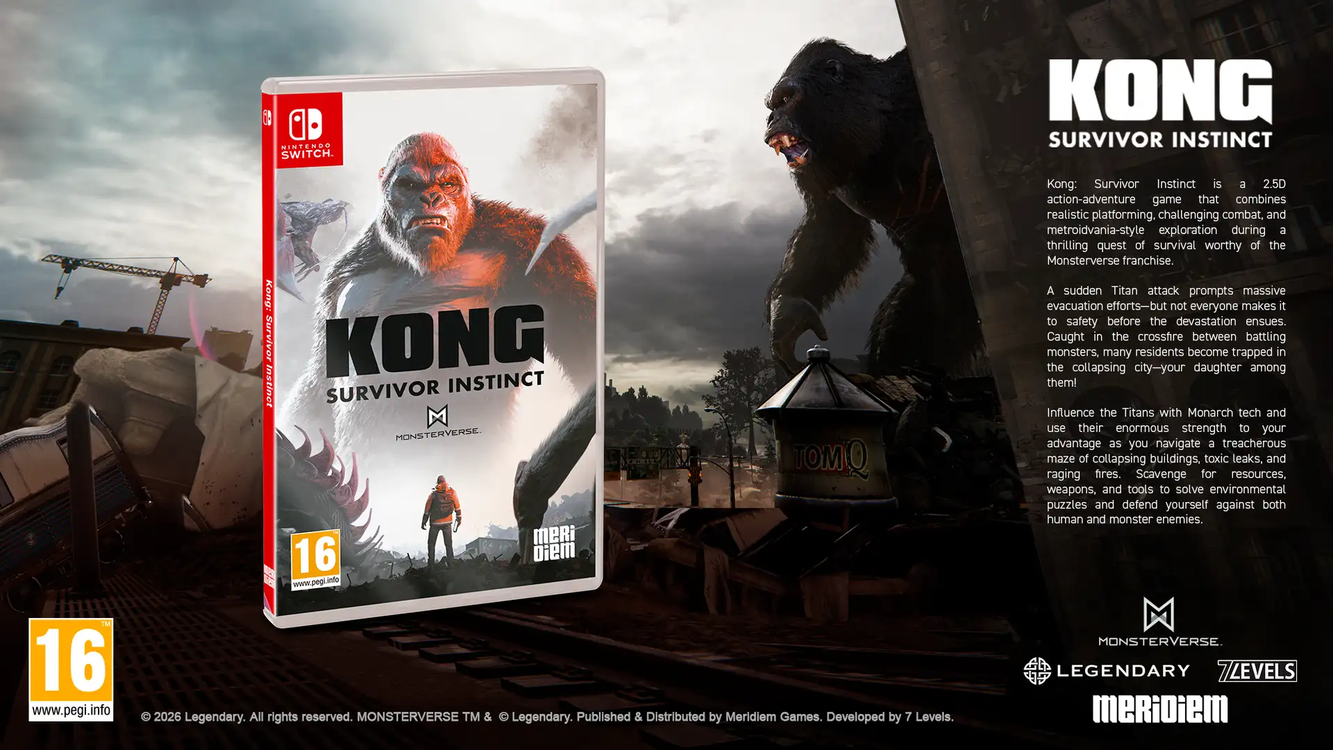 Kong: Survivor Instinct chega ao Nintendo Switch com edição física; saiba mais