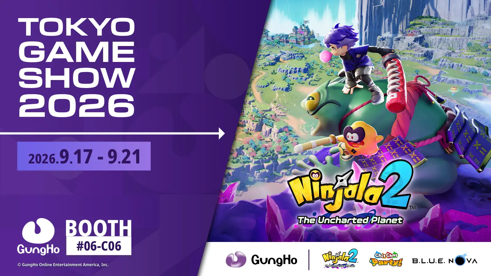 Ninjala 2 terá 40 estações de teste na Tokyo Game Show 2026; saiba mais
