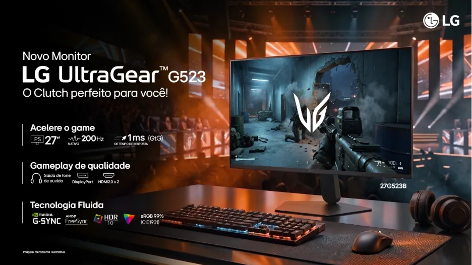 LG UltraGear lança monitores de 200Hz e prepara tecnologia de 1000Hz