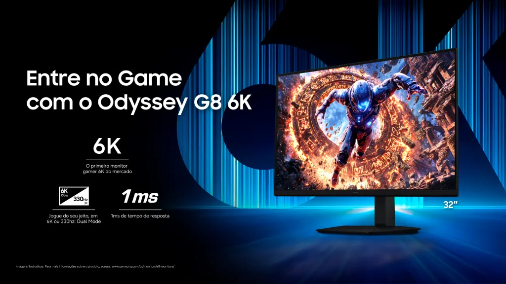Samsung Odyssey: linha de monitores traz de 300 Hz a resolução 6K