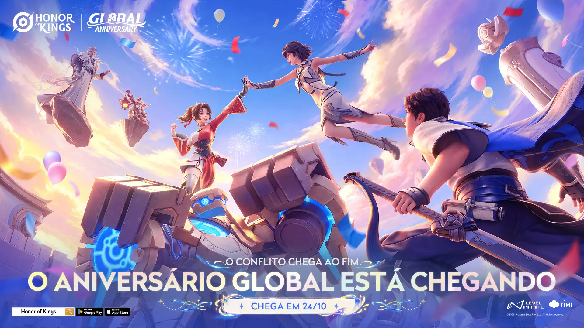 Honor of Kings inicia evento de aniversário com novo herói e itens; saiba quais